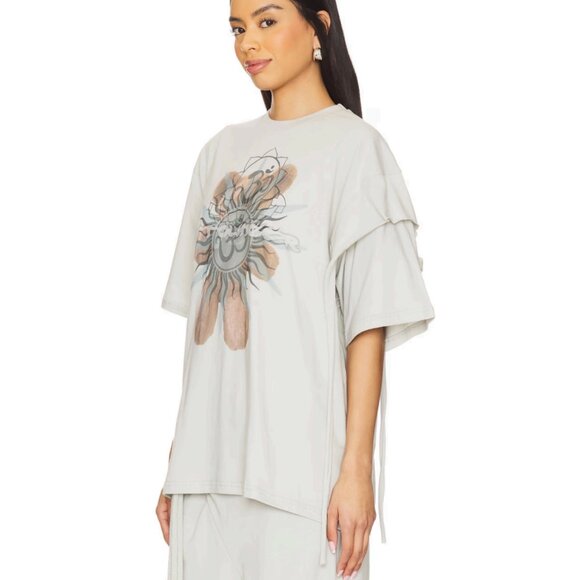 Ottolinger Deconstructed T-shirt Light Gray Size Small - Picture 3 of 15